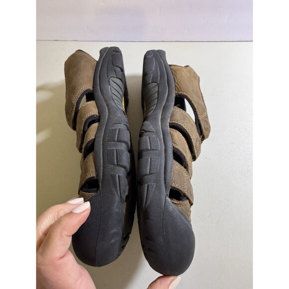 Keen Newport H2 Sandals Mens 10 Brown Leather Hiking Waterproof Fisherman